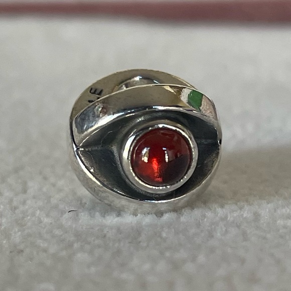 Pandora Jewelry - Authentic Pandora Garnet Eye Charm/Bead Silver 925 ALE 790127GR